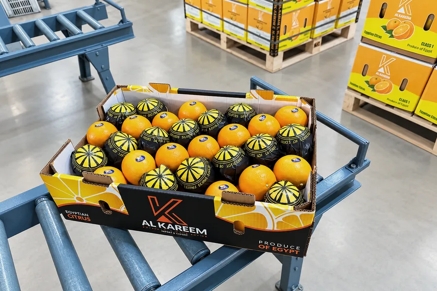 Alkareem carton on the packing line